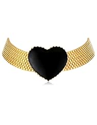 Tuleste Market Heart Choker Necklace, 7"