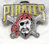 Pittsburgh Pirates Enamel Pewter Buckle, MLB Baseball Buckle