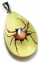 Glow in the Dark Spiny Spider Necklace