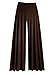 Dangerousfx Women's Gothic Wide Leg Flattering High Waist Stretch Palazzo Pants