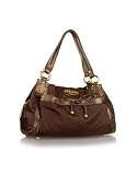 Gianfranco Ferre Peonia - Bronze Nylon and Eco-leather Satchel Bag