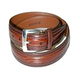 Brighton Larsen Inset Leather Casual Belt, Sizes 36-46