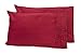 Ultimate Clara Clark Premier 1800 Bed Sheet Set - with Majestic Embroidery - Queen Size, Burgundy Red