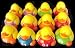 One Dozen (12) Assorted Colors ~ Basketball Rubber Ducks