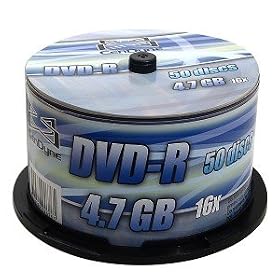CenDyne 16x 4.7GB 120-Minute DVD-R Media 50-Piece Spindle by 
