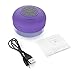LeadTry® Wireless Waterproof Bluetooth Shower Speaker:3.0, Portable Speakerphone with Built-in Mic, Control Buttons and Dedicated Suction Cup for Showers, Bathroom, Pool, Boat, Car (Purple)