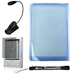 Sony Reader eBook Touch Edition PRS-600 Bundle Pack: Silicone Skin Cover Case, LED Light, and Screen Protector with Lint Cleaning Cloth Includes 4-Inch eBigValue TM Determination Hand Strap