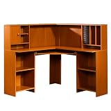 Corner Computer Workcenter - Mission Cherry