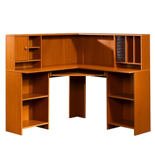 Corner Computer Workcenter - Mission Cherry