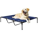 Kakadu Pet Elevated Pet Cot, Marine (Blue) - X-Large, 48" x 36" x 9"