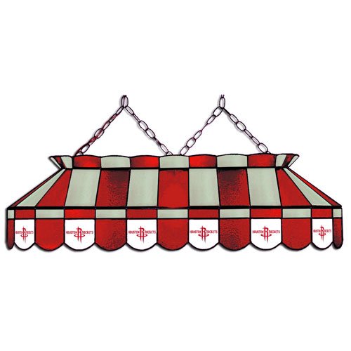 Imperial Houston Rockets Licensed 40-Inch Rectangular Stained Glass Billiard Table Light