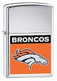Denver Broncos NFL Brushed Chrome Lighter by Zippo