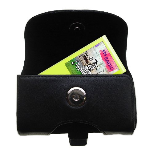Horizontal Leather Case with Belt Clip/Loop for the Samsung YP-T10JARY