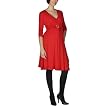 Moody Mama Maternity Wrap Dress with Ruffles - Red