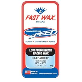  Fast Wax Low Fluorinated Red Ski Wax 80g
