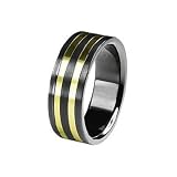 SilberDream Titan Herren Ring Unisex Fingerring f�r M�nner und Damen geeigneter Schmuck Titanring RXT431von "SilberDream"