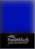 Produkt-Bild: Jersey Spannbettlaken 90x190 - 100x200 cm Royal blau 100% BW