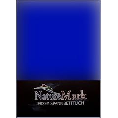 Jersey Spannbettlaken 140x200 - 160x200 cm Royal blau 100% BW