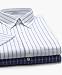 Van Heusen Blue Short Sleeve Wrinkle Free Dress Shirts