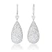 Diamond 18k White Gold Dangle Earrings