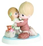 Precious Moments Dad And Daughter Hugging Figurine 