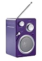 Clip Sonic - RA1026V - Radio FM avec connexion mp3 - Violet