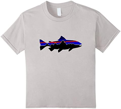 Kids Patagonia Fish T Shirt Gift for Mens, Womens, Kids 12 Silver