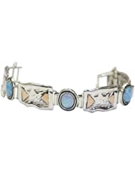 9ct Gold 925 Sterling Silver Fire Opal Bracelet Bangle Cuff - Nickel Free
