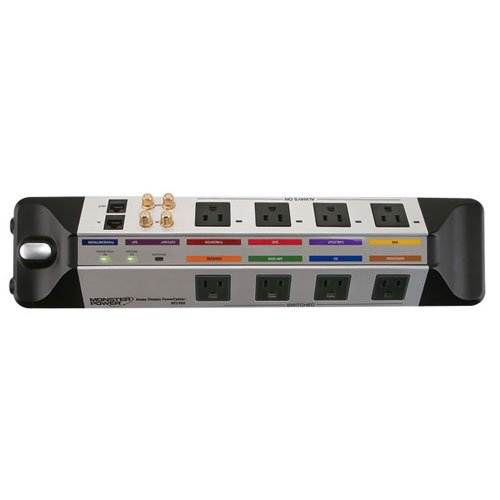 Childrens Toyshop  Tools & Hardware : Monster HTS 950 8 Outlet PowerCenter with Clean Power Stage 1