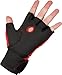 Title Classic Gel-X Glove Wraps, Red/Black, Medium