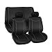 YWS 8pc Black Universal Car Seat Cover & Protector Set