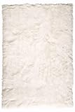 Faux Sheepskin Area Rug, 10'X13', WHITE