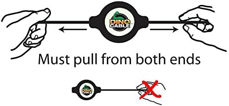 Dino Cable for Apple iPhone. 70 inches USB Retractable LED Cell Phone Cable Charger. Sync & Charger Travel Cable Tangle free Cable Charger for Apple. Compatible With: Iphone 5, 5s, 6, 6 Plus, Ipod Touch 5th Generation, Ipod Nano 7, Ipad 4, Ipad Air, Ipad Mini 1, Ipad Mini 2 (White)