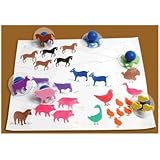 Center Enterprise CE6739 READY2LEARN Giant Farm Animals Stamps (Pack of 10)