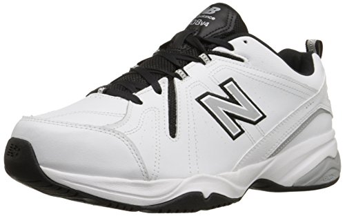 New Balance Men's MX608V4 Training Shoe, White/Black, 10.5 D US
