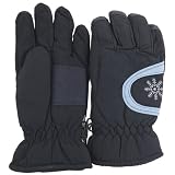 Kids/Childrens Thinsulate Extra Warm Thermal Padded Ski Gloves with Palm Grip (3M 40g) (9-12 years) (Navy)