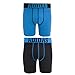 adidas Boy's Climalite Boxer Brief Underwear (2-Pack), Assorted: Black/Solar Blue/Solar Blue/Black, Medium/10-2