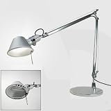 Tolomeo Tavolo Schreibtischleuchte aluminium / mit Tischfuß/eloxiert/poliert/Halogen 50 W