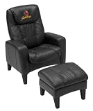 Arizona State Sun Devils Casual Leather Chair with Ottoman