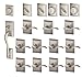 Schlage F600-ADD-ACC-LH Addison Complete House Door Hardware Package with Accent, Satin Nickel