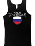 Russia Shield International Soccer Juniors Tank Top, Russian Federation Juniors Boy Beater