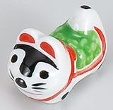 張子犬(ヒワ)箸置 2個組 【箸置 美濃焼】 / お楽しみグッズ(キッチン用品)付きセット