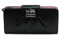 AUTHENTIC COACH MADISON LEATHER SLIM ENVELOPE WALLET 41975 (Black/Silver)