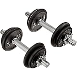 AmazonBasics 40-Pound Adjustable Weight Set with Case