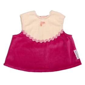 Baby Chaleco Frock Vanilla/Hot Pink - Infant