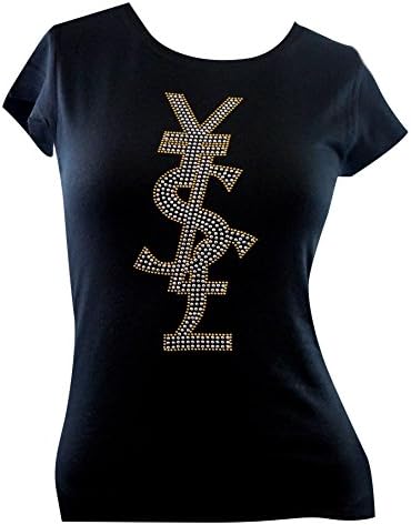 YEN DOLLAR POUND Rhinestone T-Shirts
