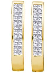 0.50CT DIAMOND INVISIBLE HOOPS