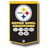 Pittsburgh Steelers Super Bowl XLIII Champions Commemorative Dynasty Banner