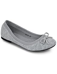 Damenschuhe Ballerina Slipper aus Textil bequem 610-9