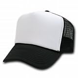 DECKY Two Tone Trucker Mesh Caps Plain Baseball Hat